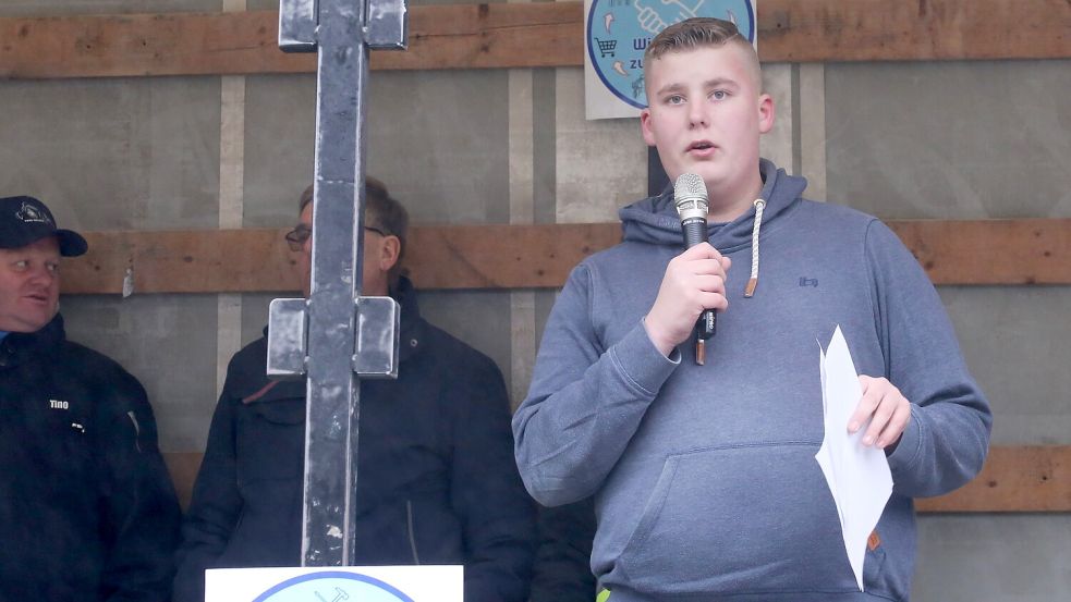 Jan Rector, 15-jähriger Schüler aus Hage. Foto: Böning