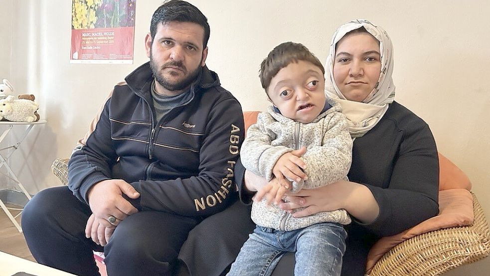 Ibrahim und Fatma Abdallah sind in Sorge um ihren Sohn Mohammed. Foto: Weiden