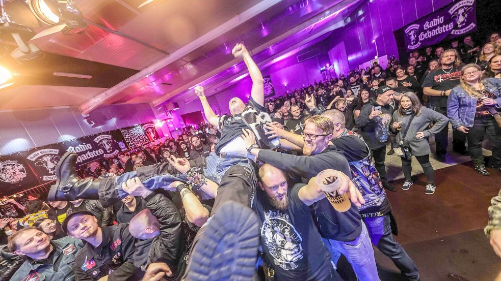 Metal-Fans kommen im Januar auf ihre Kosten: In Hinte findet das „Kuhzifest“ statt. Foto: Archiv/Hock