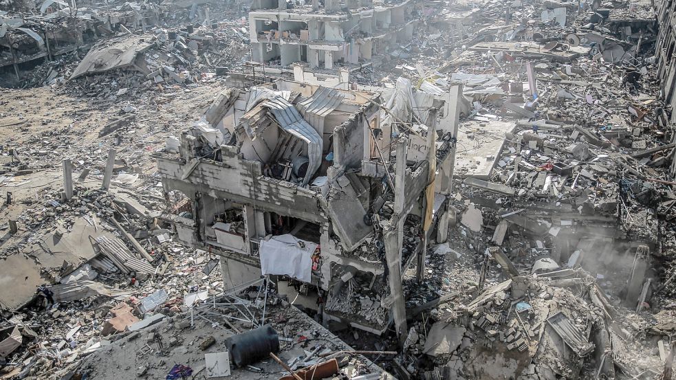 Weite Teile Gazas gleichen inzwischen einer Trümmerwüste. Foto: dpa/Omar Ishaq
