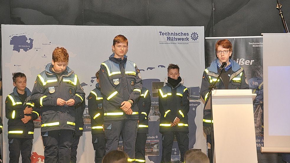 Der Nachwuchs traut sich was zu: Hauke Vry (vorne, von links), Sönke-Rikus Sonnenberg und Jakob Eberlei berichteten über ihre Ausbildung und Aufgaben.