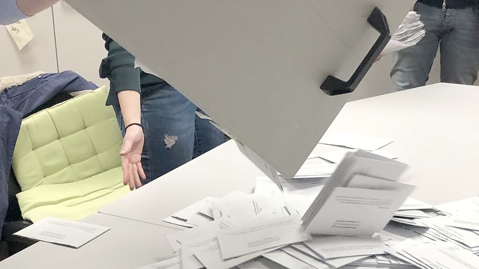Am Sonntag waren Krummhörnerinnen und Krummhörner aufgerufen, bei einem Bürgerentscheid ihr Kreuz zu setzen. Dem folgten allerdings nur rund 40 Prozent der Wahlberechtigten. Foto: Harms