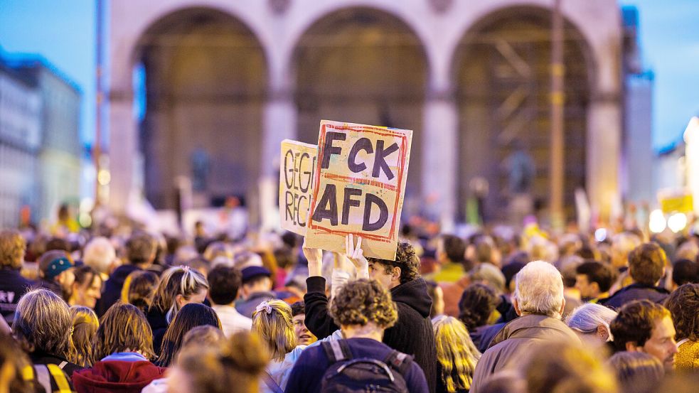 Im ländlichen Raum sind Demonstranten gegen Rechts teils mit größeren Schwierigkeiten konfrontiert als bei Großdemonstrationen. Foto: dpa/Matthias Balk