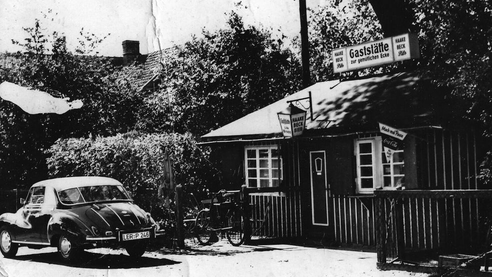 So war es einmal: Die "Gaststätte zur gemütlichen Ecke" in den 1950er Jahren. Foto: privat
