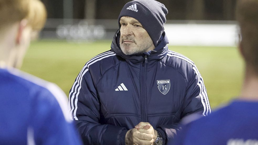 Mit den drei Testspielen im Januar zeigte sich Trainer Stefan Emmerling zufrieden. Foto: Doden/Emden