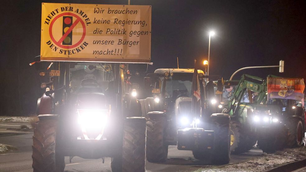 Bei den Protesten der vergangenen Wochen wurde viel Kritik an der Bundesregierung geübt. Mittlerweile springen immer mehr Gruppierungen auf den Zug auf – nicht alle dürften dem Anliegen der Landwirte dienlich sein. Symbolfoto: Hock/Archiv