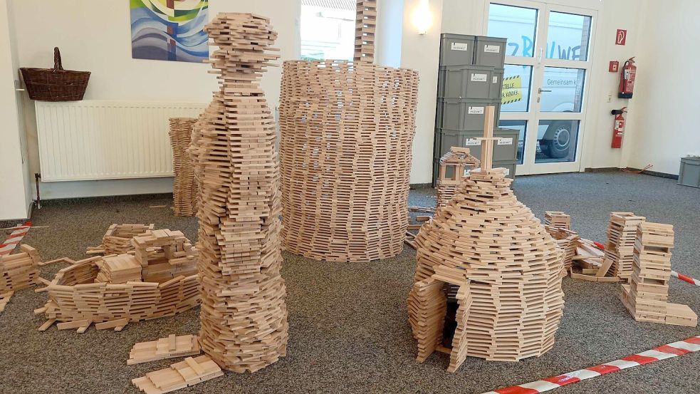 Das sind einige der fertige Holzbauten. Foto: privat