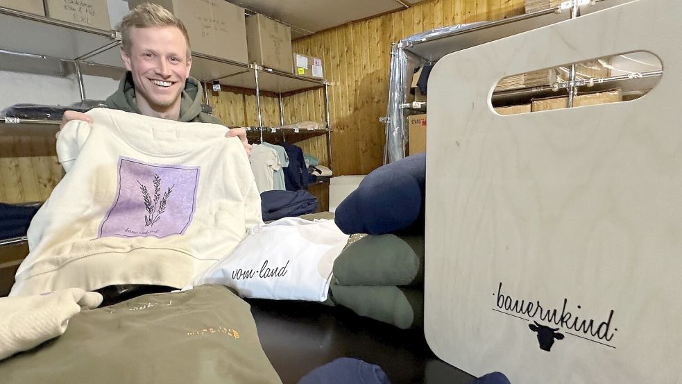 Jost Teepker ist einer der Gründer des Mode-Labels „Bauernkind“ und lebt in Groß Hesepe. Foto: Julia Mausch