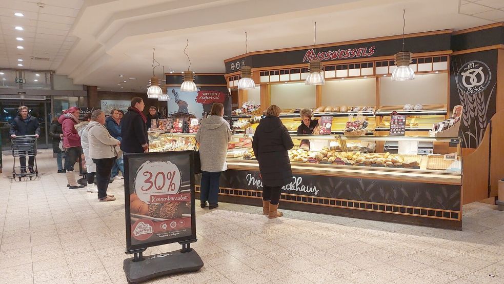 Das neue Geschäft der Bäckerei Musswessels im Combi-Markt im Emder Westcenter ist vor wenigen Tagen eröffnet worden. Foto: Hanssen