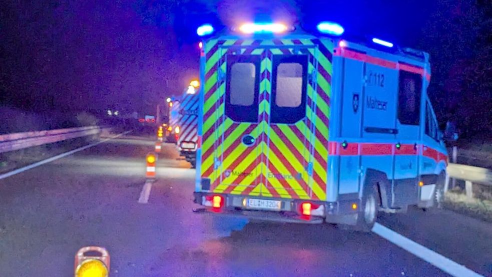 Die Polizei rückte zu einem Unfall auf der Autobahn 31 aus. Foto: Feuerwehr