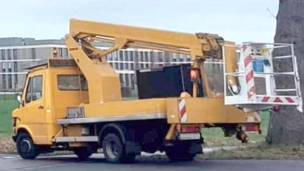 So sieht der gestohlene Lastwagen aus. Foto: Polizei