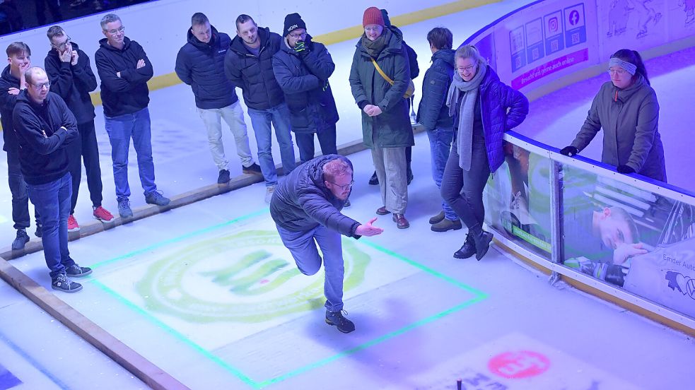 Voll motiviert, aber keinen Platz fürs Achtelfinale erreicht hat das Team „Brrr-ichterstatter“. Der weitere Wettbewerb findet ohne das OZ-Team statt. Foto: Ortgies