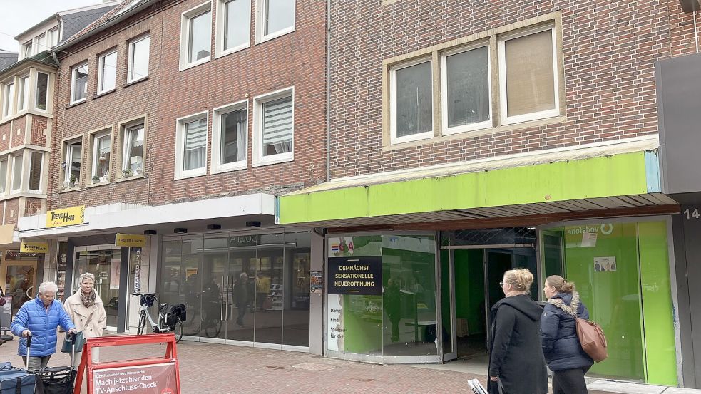 Lückenschluss zunächst für die Hausnummer 16: die Einkaufsstraße Zwischen beiden Sielen. Foto: Schuurman