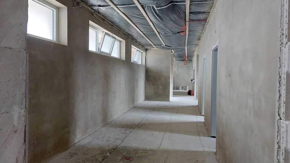 Der Neubau ist schon weit gediehen.