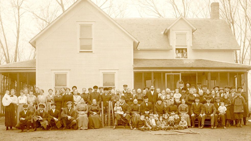 Die Familie Kleen in Iowa hatte eine stattliche Größe. Foto: Archiv Lisa Buß