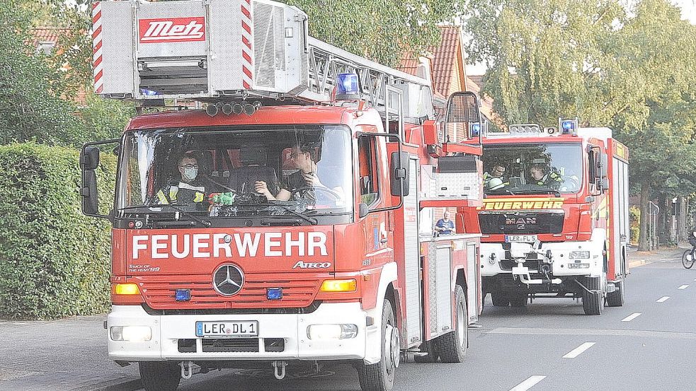 Die alte Drehleiter der Ortsfeuerwehr Leer wurde versteigert. Foto: Wolters/Archiv