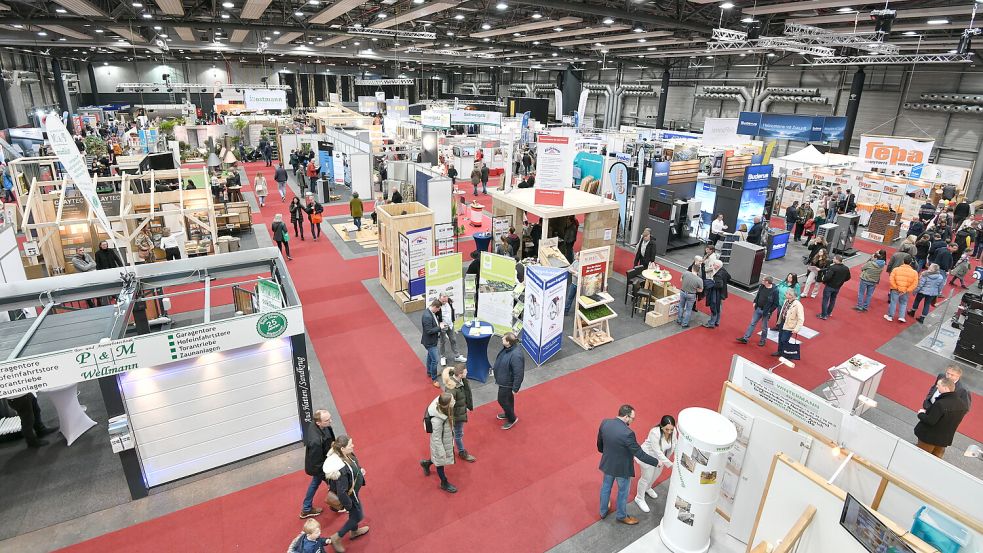 In Oldenburg öffnet die „Nordhaus“ ihre Pforten – die Messe fürs Bauen, Wohnen, Einrichten. Foto: Nordhaus/Weser-Ems-Hallen