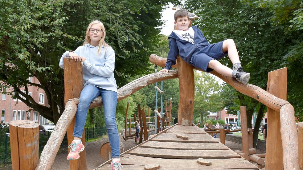 Im Frühjahr soll der Spielplatz am Stephansplatz wieder eröffnen. Derzeit sind die Spielgeräte abgebaut. Foto: Hanssen/Archiv