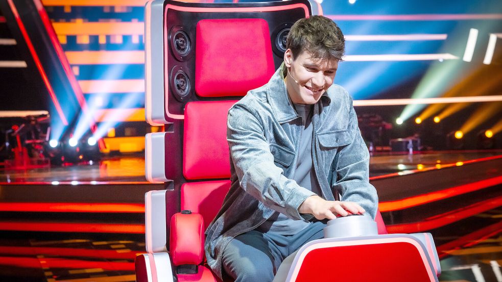 Wincent Weiss bei der TV-Sendung „The Voice Kids“ Foto: Seven.One/Claudius Pflug