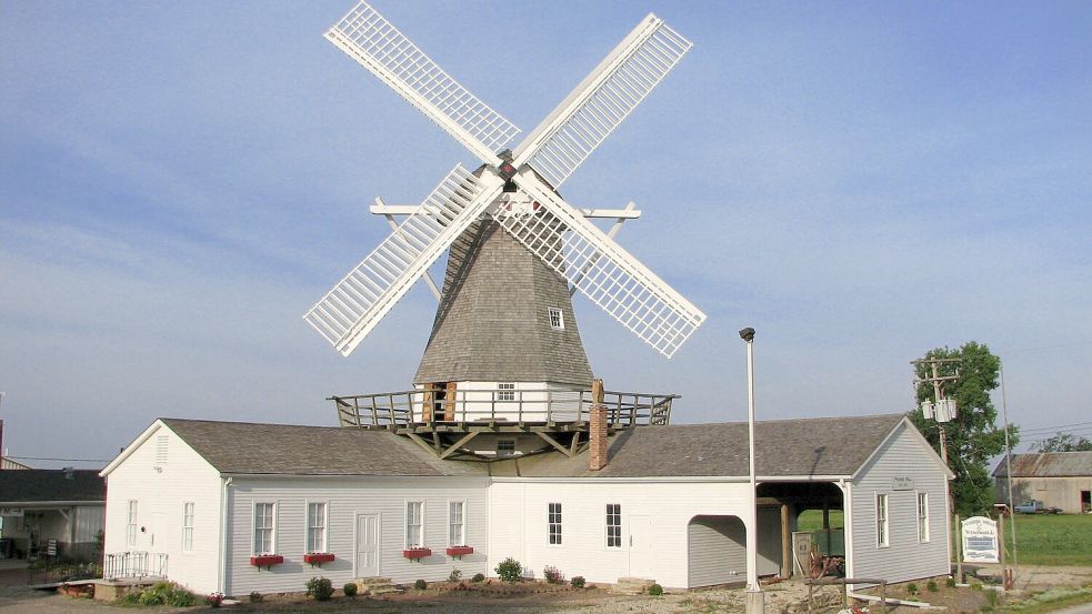Die Prairie Mill in Golden im US-Bundesstaat Illinois wurde von einem Verein restauriert und wird heute zu Museumszwecken betrieben. Foto: Archiv Golden Historical Society/Terry Asher