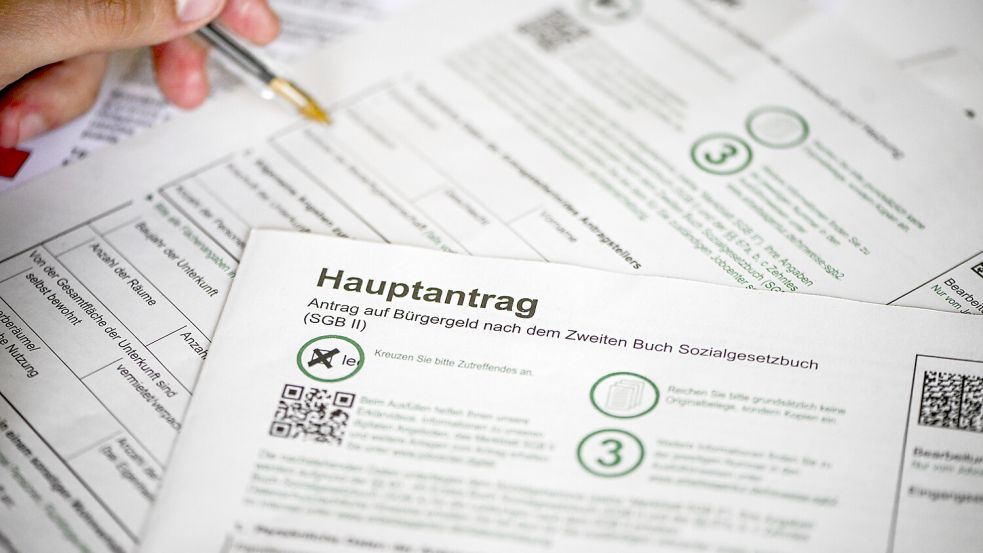 Antrag auf Bürgergeld Foto: dpa/Jens Kalaene
