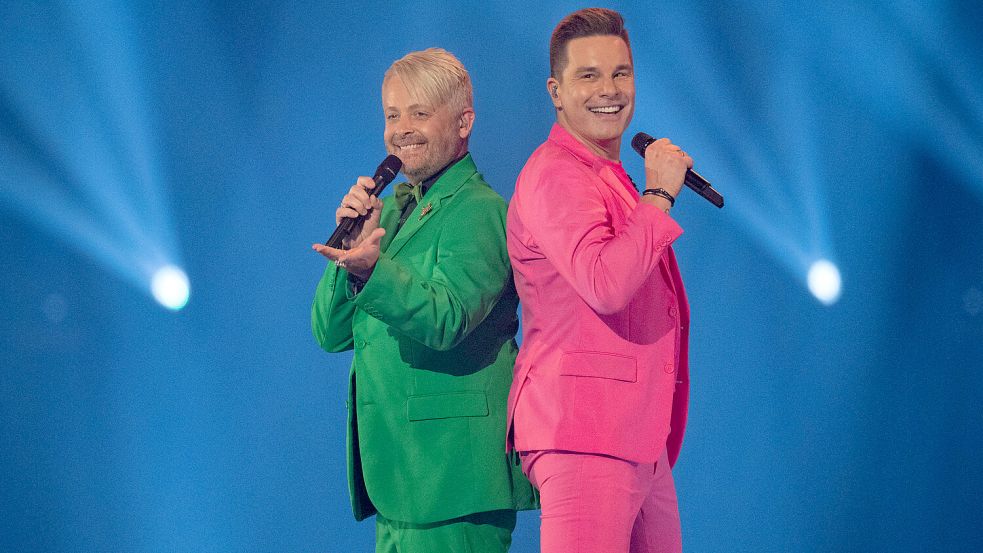 Ross Antony (links) und Eloy de Jong (rechts) haben einen festen Platz in der Schlagerwelt. Foto: IMAGO/Sven Simon