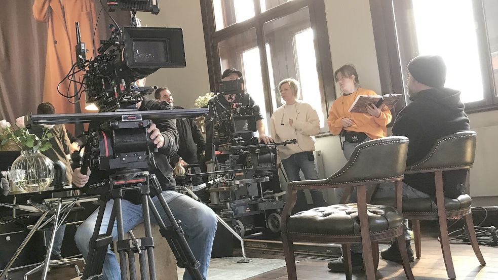 So sieht das Filmteam für die Schauspieler aus. Foto: Simon Grohe