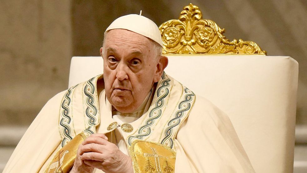 „Schwester, Bruder, möge dein Herz in dieser heiligen Nacht in Jubel ausbrechen!“: Papst Franziskus. Foto: Alessandra Tarantino/AP/dpa