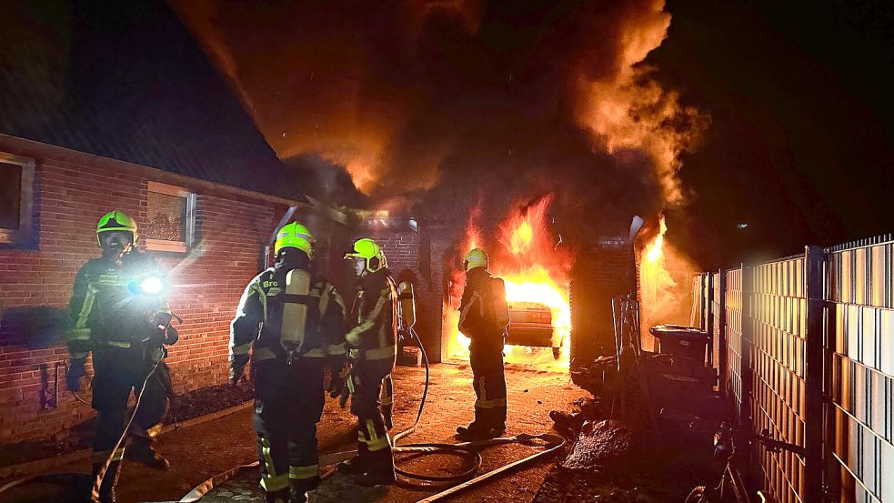 Die Feuerwehr rückte zu einem Einsatz in Osteel aus. Foto: Feuerwehr