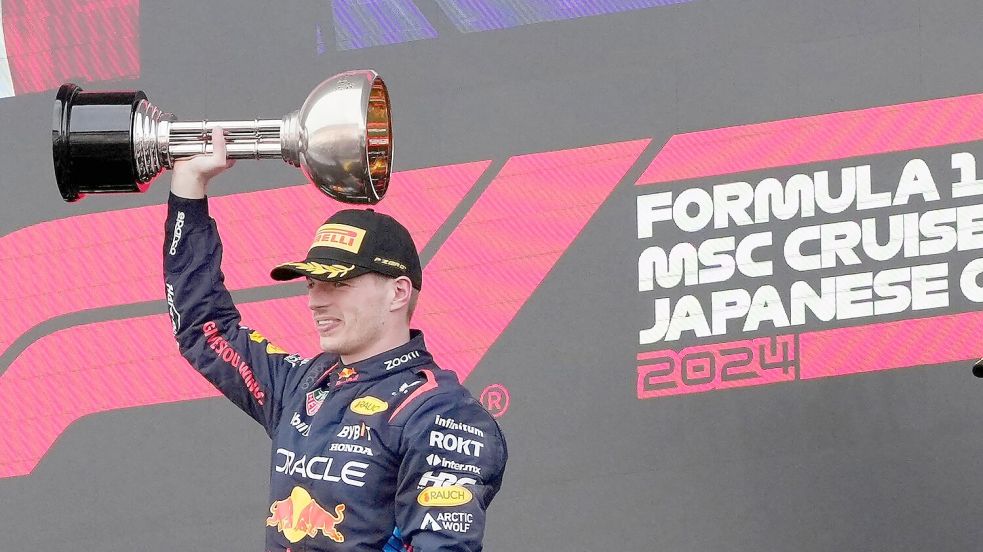 Red-Bull-Pilot Max Verstappen hat auch den Großen Preis von Japan gewonnen. Foto: Hiro Komae/AP