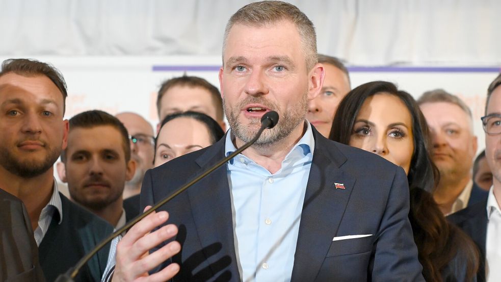 Peter Pellegrini hat die Präsidentschaftswahlen gewonnen und den ehemaligen slowakischen Außenminister Korcok hinter sich gelassen. Foto: dpa/SOPA Images via ZUMA Press Wire /Tomas Tkacik