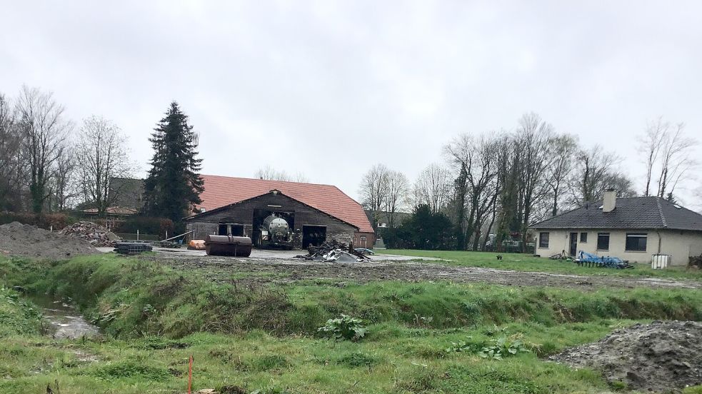 Der ehemalige Bauernhof von Landwirt Fleßner am Rande des Baugebiets wird in den nächsten Wochen abgerissen.