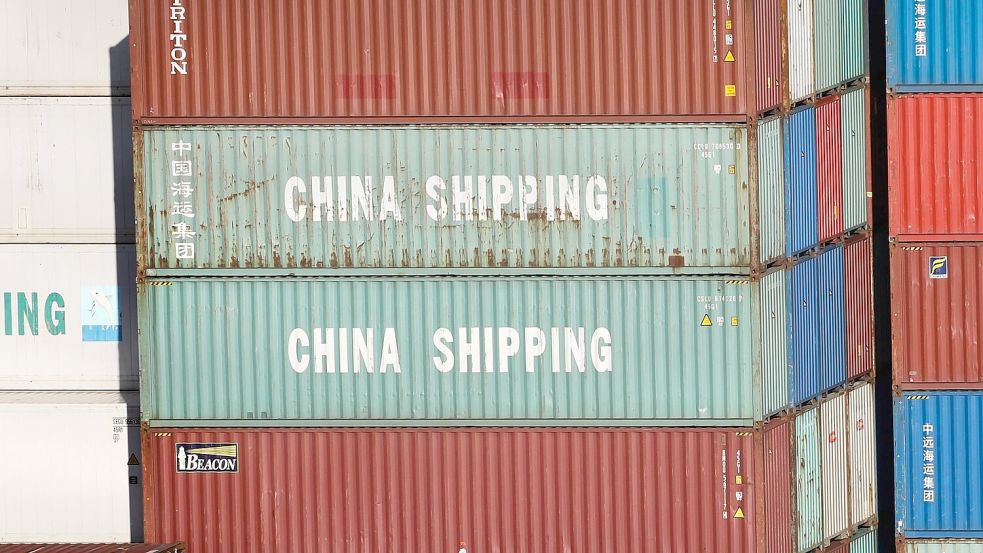 Die exportgetriebene chinesische Wirtschaft verzeichnete 2023 mit einem Rückgang um 4,6 Prozent einen deutlichen Einbruch der Ausfuhren. Foto: Christian Charisius/dpa