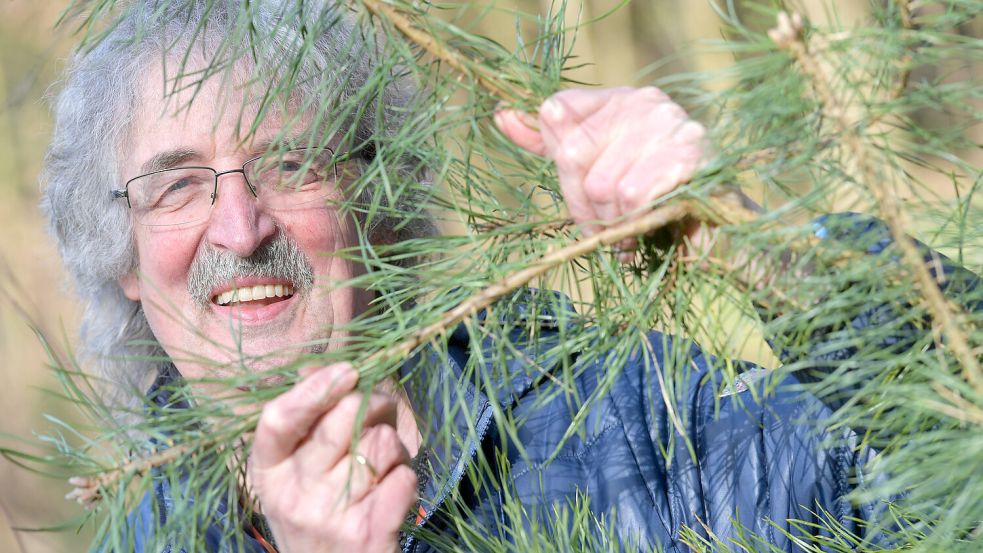 Kann in diesem Jahr wieder Interessierten die Heilkräuter im Heseler Wald zeigen und erklären: Karl-Heinz Peper. Foto: Ortgies/Archiv