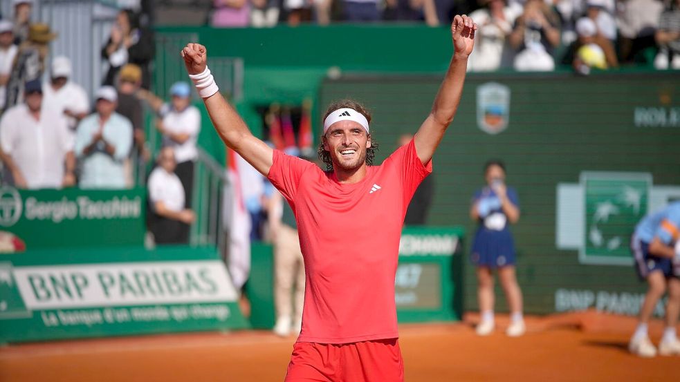 Konnte das Masters in Monte-Carlo gewinnen: Stefanos Tsitsipas. Foto: Daniel Cole/AP/dpa