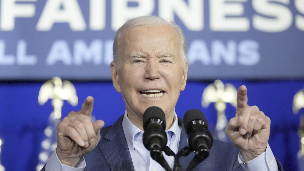 Joe Biden hat drei aufeinanderfolgende Wahlkampftage in Pennsylvania in der Heimatstadt seiner Kindheit, Scranton, begonnen. Foto: dpa/AP/Alex Brandon