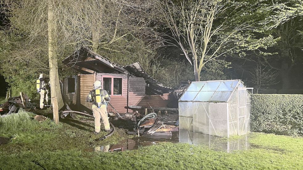 Nach zwei Stunden Löscharbeit war der Einsatz zu Ende. Foto: Feuerwehr