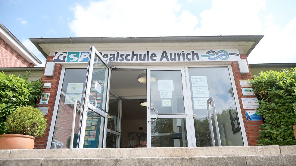Die Realschule Aurich hat erst 132 Anmeldungen. Es werden aber wohl dennoch sechs fünfte Klassen gebildet. Foto: Romuald Banik