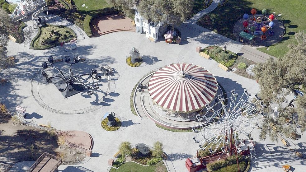 Die Neverland-Ranch: Hier war Michael Jackson von 1988 bis 2003 zu Hause. Foto: dpa/dpaweb/epa Armando Aroriyo