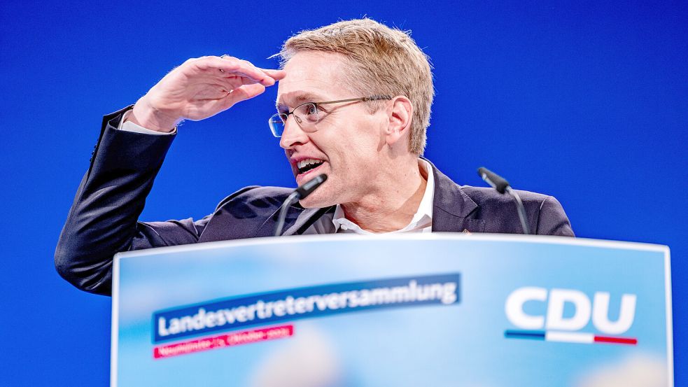 Ministerpräsident Daniel Günther (CDU) Foto: dpa/Axel Heimken