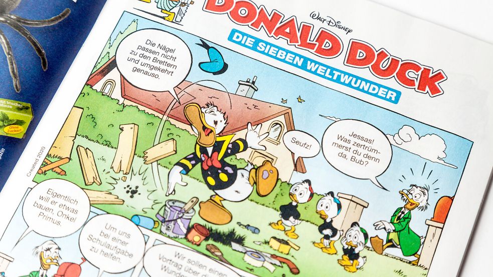 Die Abenteuer von Donald Duck und seinen drei Neffen Tick, Trick und Track gehören zu den beliebtesten Comic-Geschichten. Foto: IMAGO/STPP