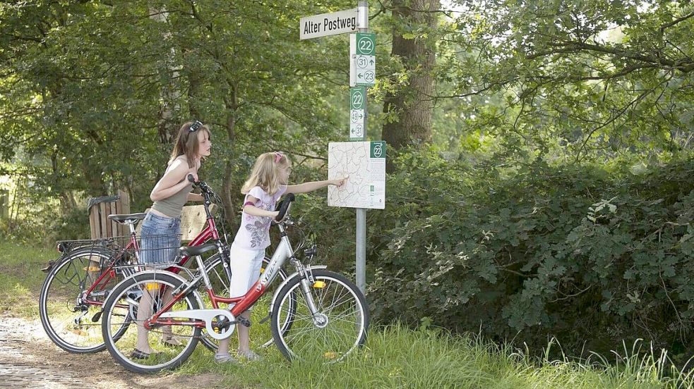 Beim Knotenpunktsystem fährt man nach Zahlen. Foto: Gemeinde Uplengen/Archiv