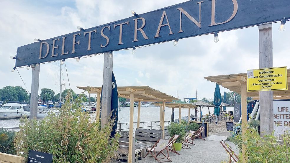 Einige kleine Neuerungen gibt es beim Delftstrand, etwa eine Überdachung über dem Raucherbereich.