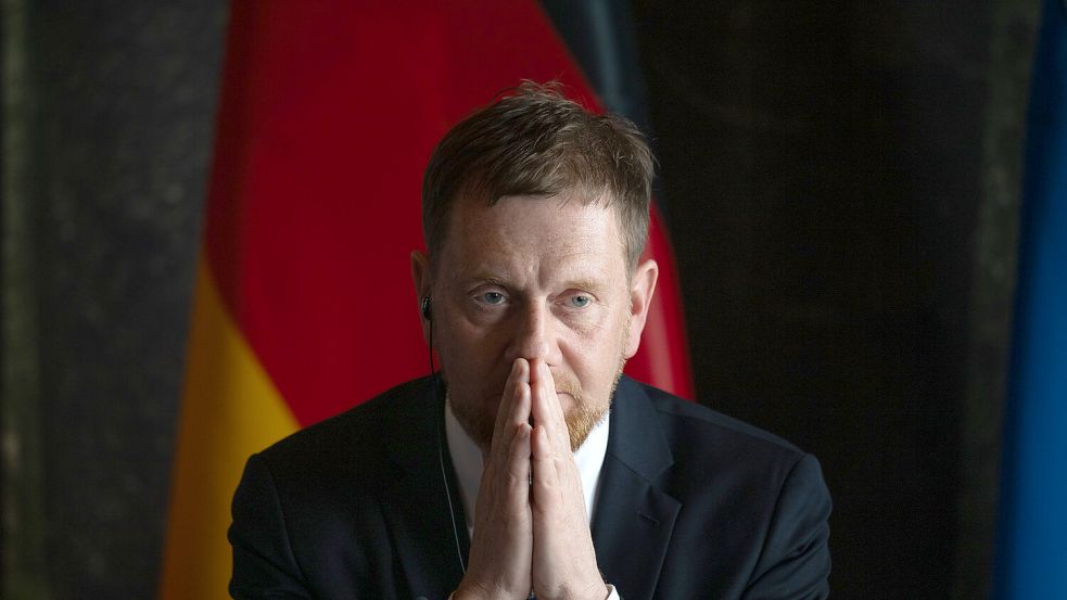 Stellt das Recht auf Teilzeit infrage: Sachsens Ministerpräsident Michael Kretschmer (CDU) Foto: dpa/Hendrik Schmidt