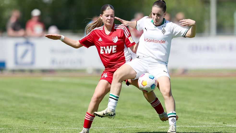 In der ersten Hälfte der umkämpften Partie fielen keine Treffer. Foto: Doden, Emden