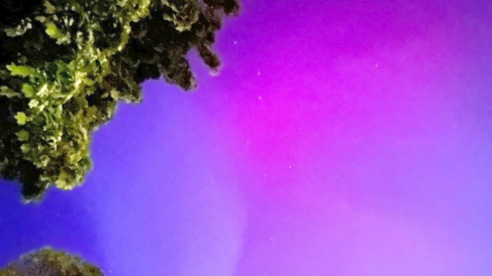 Diese Aufnahme in Leer ist am Freitag gegen 22.35 Uhr gelungen. Foto: Wiebke Backer