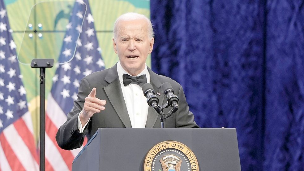 US-Präsident Joe Biden nennt Donald Trump einen „Verlierer“. Foto: Mariam Zuhaib/AP/dpa