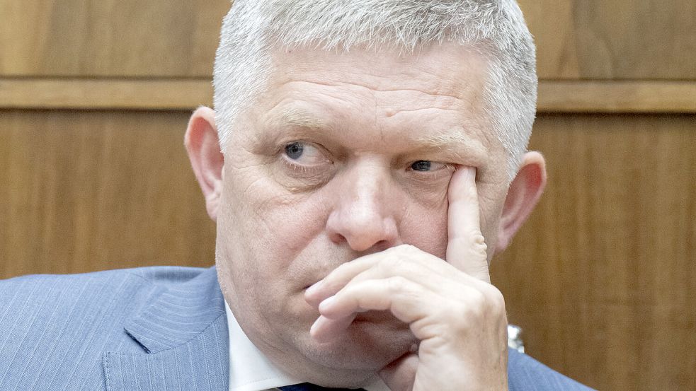 Umstrittene Führungsfigur: der slowakische Regierungschef Robert Fico wurde Opfer eines Attentats. Foto: picture alliance/dpa/tasr/Martin Baumann