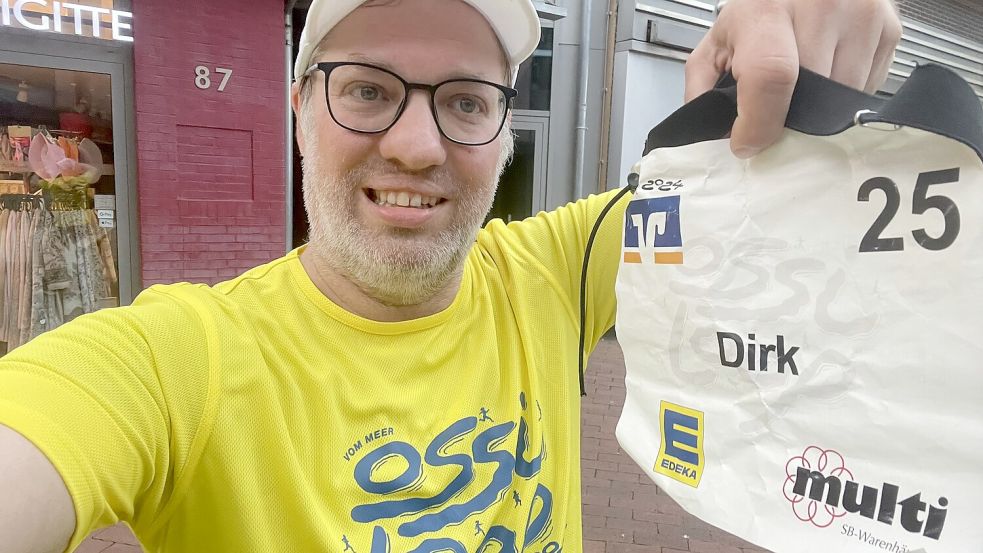 Reporter Dirk Hellmers hat den Ossiloop geschafft. In der neusten Folge des Podcast „Dirk läuft mit“ zieht er Bilanz. Foto: Hellmers
