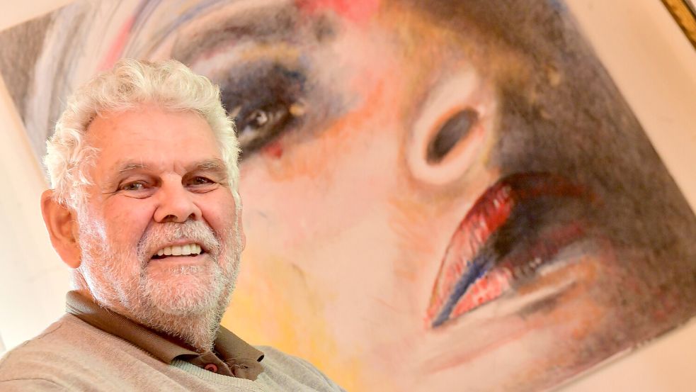 Die Kunst begleitet Rudi Opper schon sein Leben lang. Fotos: Ortgies